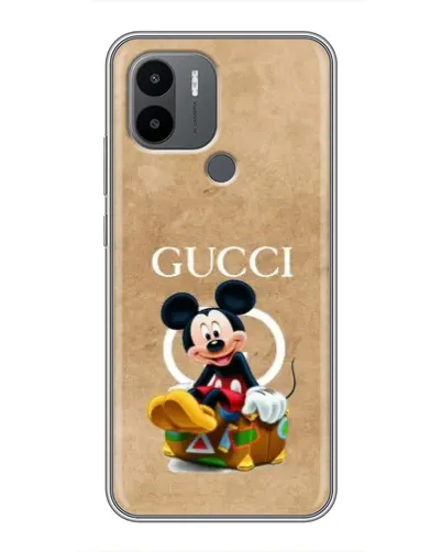 Чехол для Xiaomi Redmi A1 Plus с картинкой «Микки Маус Gucci — крафт»