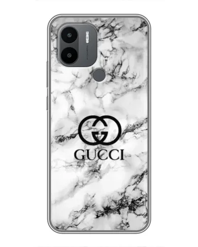 Чехол для Xiaomi Redmi A1 Plus с картинкой «Gucci — мраморный шик»