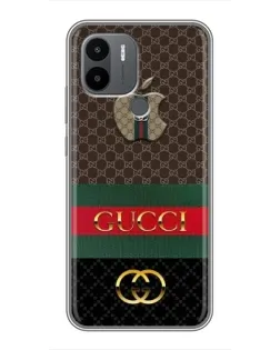 Чехол для Xiaomi Redmi A1 Plus с картинкой «Gucci — брендированный десерт»