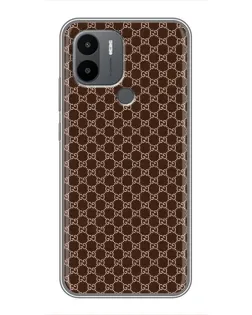 Чохол для Xiaomi Redmi A1 Plus з картинкою «Gucci — шоколадна сітка»
