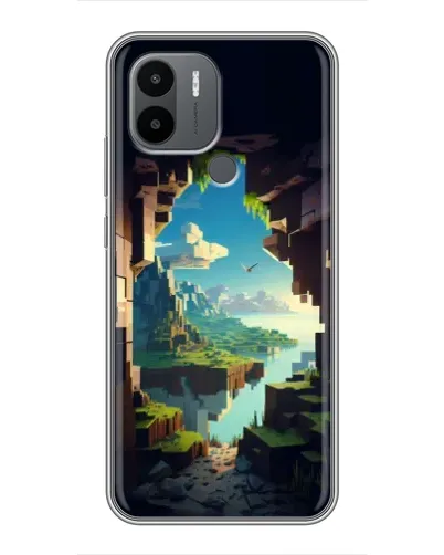 Чехол для Xiaomi Redmi A1 Plus с картинкой «Вид из пещеры»