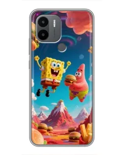 Чехол для Xiaomi Redmi A1 Plus с картинкой «Космический фастфуд»