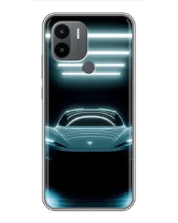 Чехол для Xiaomi Redmi A1 Plus с картинкой «Tesla в неоне» Чехол для Xiaomi Redmi A1 Plus с картинкой «Tesla в неоне»