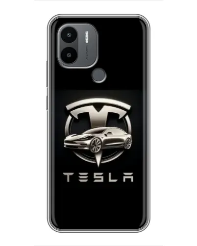 Чехол для Xiaomi Redmi A1 Plus с картинкой «Tesla — серебристое авто» Чехол для Xiaomi Redmi A1 Plus с картинкой «Tesla — серебристое авто»