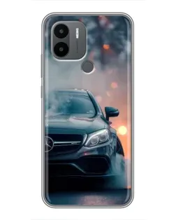 Чехол для Xiaomi Redmi A1 Plus с картинкой «Mercedes — ночной город»