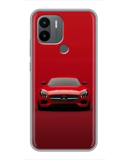Чехол для Xiaomi Redmi A1 Plus с картинкой «Красный Mercedes AMG»
