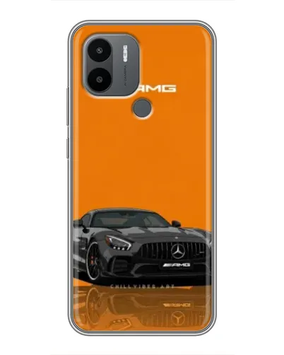 Чехол для Xiaomi Redmi A1 Plus с картинкой «Оранжевый Mercedes AMG»