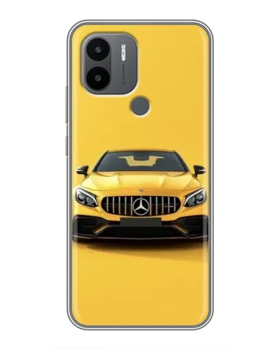 Чехол для Xiaomi Redmi A1 Plus с картинкой «Желтый Mercedes GT»