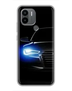 Чехол для Xiaomi Redmi A1 Plus с картинкой «Неоновый взгляд Audi»