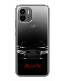 Чехол для Xiaomi Redmi A1 Plus с картинкой «Audi — градиентный контур»
