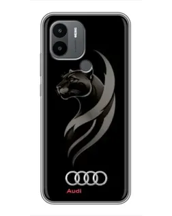 Чехол для Xiaomi Redmi A1 Plus с картинкой «Графика — пантера и Audi»