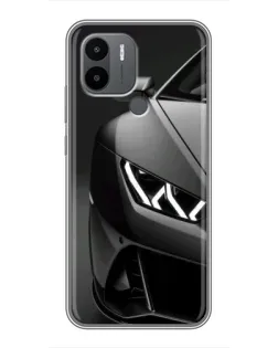 Чехол для Xiaomi Redmi A1 Plus с картинкой «Lamborghini фары детализация»