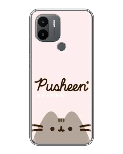 Чехол для Xiaomi Redmi A1 Plus с картинкой «Pusheen логотип»