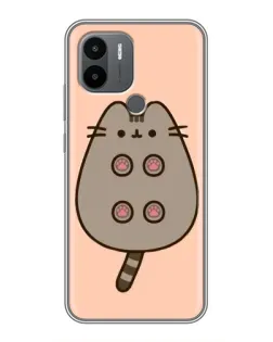 Чехол для Xiaomi Redmi A1 Plus с картинкой «Пушин пузиком кверху»