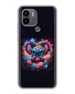 Чехол для Xiaomi Redmi A1 Plus с картинкой «Stitch в цветах» Чехол для Xiaomi Redmi A1 Plus с картинкой «Stitch в цветах»