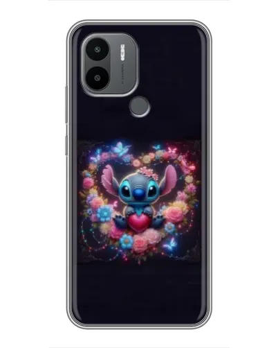 Чехол для Xiaomi Redmi A1 Plus с картинкой «Stitch в цветах» Чехол для Xiaomi Redmi A1 Plus с картинкой «Stitch в цветах»