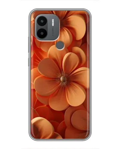 Чехол для Xiaomi Redmi A1 Plus с картинкой «Оранжевый макро цветок»