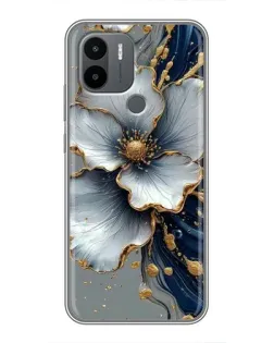 Чехол для Xiaomi Redmi A1 Plus с картинкой «Белый цветок и золотой флюид» Чехол для Xiaomi Redmi A1 Plus с картинкой «Белый цветок и золотой флюид»