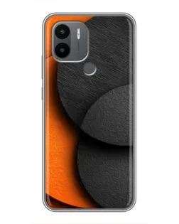 Чехол для Xiaomi Redmi A1 Plus с картинкой «Геометрия оранжевых кругов»