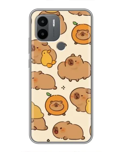Чехол для Xiaomi Redmi A1 Plus с картинкой «Капибары с апельсинами»