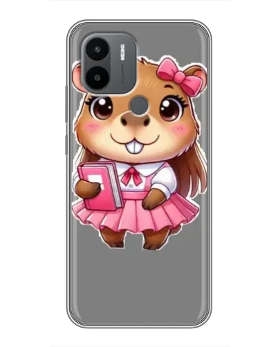 Чехол для Xiaomi Redmi A1 Plus с картинкой «Девочка капибара»