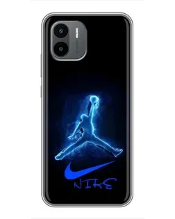 Чохол для Xiaomi Redmi A1 з картинкою «Jordan Neon Blue»