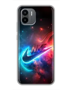 Чохол для Xiaomi Redmi A1 з картинкою «Вогняний логотип Nike»
