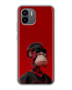Чохол для Xiaomi Redmi A1 з картинкою «Bored Ape в червоному»