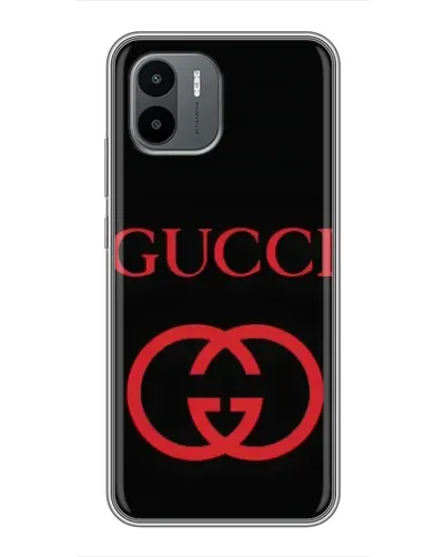 Чохол для Xiaomi Redmi A1 з картинкою «Gucci — червоний логотип»