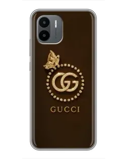 Чохол для Xiaomi Redmi A1 з картинкою «Gucci — золотий метелик»