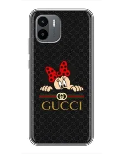 Чохол для Xiaomi Redmi A1 з картинкою «Мінні Маус Gucci — чорний»