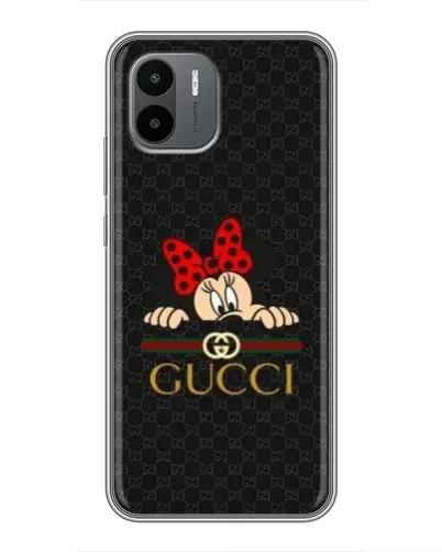Чохол для Xiaomi Redmi A1 з картинкою «Мінні Маус Gucci — чорний»