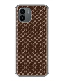 Чехол для Xiaomi Redmi A1 с картинкой «Gucci — шоколадная сетка» Чехол для Xiaomi Redmi A1 с картинкой «Gucci — шоколадная сетка»