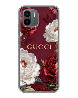 Чехол для Xiaomi Redmi A1 с картинкой «Gucci — бордовые розы» Чехол для Xiaomi Redmi A1 с картинкой «Gucci — бордовые розы»