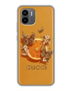 Чехол для Xiaomi Redmi A1 с картинкой «Gucci — золотые бабочки» Чехол для Xiaomi Redmi A1 с картинкой «Gucci — золотые бабочки»