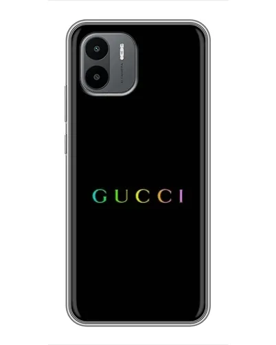 Чехол для Xiaomi Redmi A1 с картинкой «Gucci — неоновый минимализм» Чехол для Xiaomi Redmi A1 с картинкой «Gucci — неоновый минимализм»