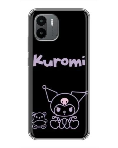 Чохол для Xiaomi Redmi A1 з картинкою «Kuromi — чорний мінімалізм»