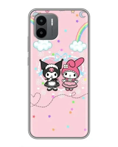 Чохол для Xiaomi Redmi A1 з картинкою «My Melody та Kuromi»