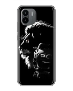 Чохол для Xiaomi Redmi A1 з картинкою «BMW та лев»