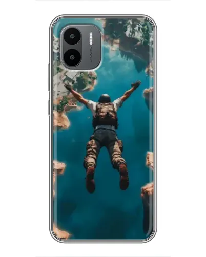 Чехол для Xiaomi Redmi A1 с картинкой «PUBG — свободное падение»