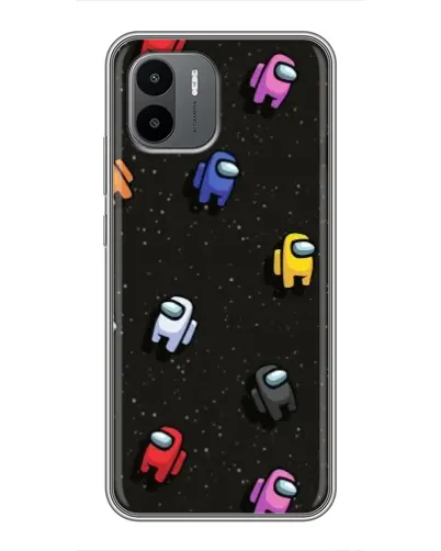 Чохол для Xiaomi Redmi A1 з картинкою «Космічний патерн Among Us»