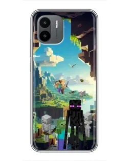 Чохол для Xiaomi Redmi A1 з картинкою «Ендермен у лісі»