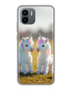 Чохол для Xiaomi Redmi A1 з картинкою «Пара єдинорогів» Чохол для Xiaomi Redmi A1 з картинкою «Пара єдинорогів»