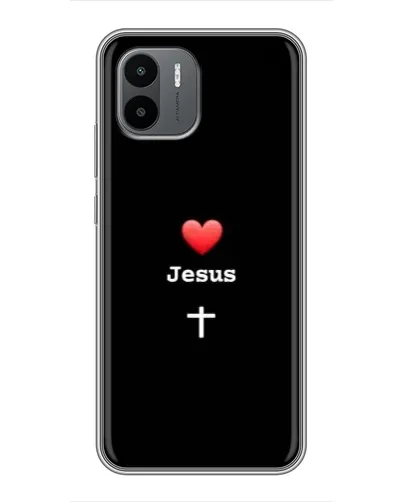 Чохол для Xiaomi Redmi A1 з картинкою «Серце - Jesus»
