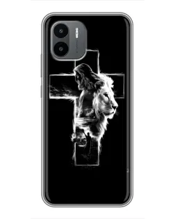 Чехол для Xiaomi Redmi A1 с картинкой «Сияющий крест Jesus»