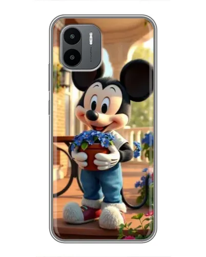 Чехол для Xiaomi Redmi A1 с картинкой «Микки садовод»