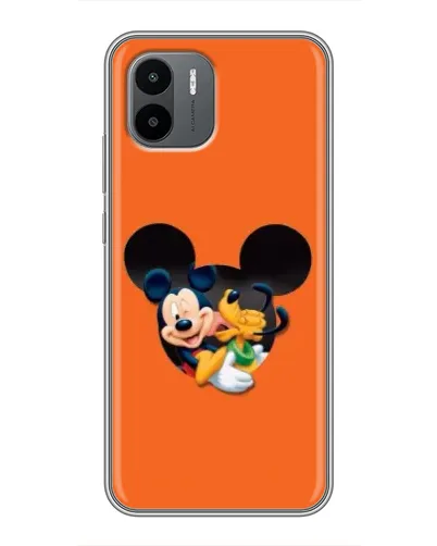 Чехол для Xiaomi Redmi A1 с картинкой «Сердце Микки Минни»
