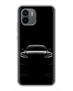 Чохол для Xiaomi Redmi A1 з картинкою «Силует Tesla Night»