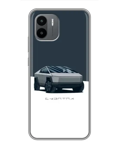 Чохол для Xiaomi Redmi A1 з картинкою «Сріблястий Cybertruck Tesla»