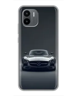 Чохол для Xiaomi Redmi A1 з картинкою «Mercedes на чорному»